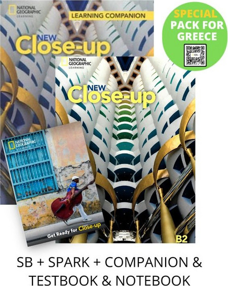 NEW CLOSE-UP B2 SPECIAL PACK FOR GREECE (SB + SPARK + COMPANION & TESTBOOK & NOTEBOOK)