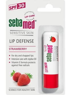 Sebamed Lip Defense Stick Strawberry Lip Balm με Χρώμα SPF30 4.8gr