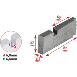 ΜΑΧΑΙΡΙΑ 1/2"-3/4" BSPT ΒΙΔΟΛ. TT-50A HSS UNIMAC (43329)