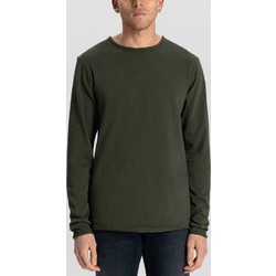 DSTREZZED Newman Heavy Slub Jersey μπλουζα λαιμοκοψη λαδι 100% Βαμβάκι κανονικη γραμμη