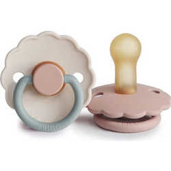 Frigg Daisy Πιπίλες Καουτσούκ 6-18m Blush Cotton Candy 2τμχ