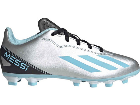 Adidas X Crazyfast Messi.4 FG JR IE4071 Παιδικά Ποδοσφαιρικά Παπούτσια με Τάπες Μπλε Γκρι