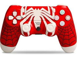 DoubleShock Spider-Man Wireless Controller PC & PS4 Red White