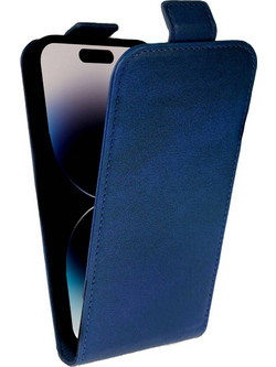 Rosso Element Vertical Flip Case - Flip Θήκη Πορτοφόλι Apple iPhone 14 Pro - Blue (8719246407017)