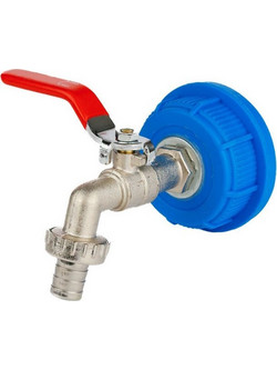 Βρύση 1/2" για μπιτόνι με βίδωμα καπάκι Φ61mm