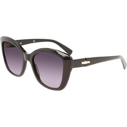 Longchamp LO714S 001 Γυναικεία Γυαλιά Ηλίου Πεταλούδα Κοκάλινα Μαύρα με Μαύρο Degradee Φακό
