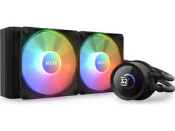 NZXT Kraken 240 Black Υδρόψυξη CPU 120mm RGB για Socket 115x / AM4 / TR4 / 1200 / sTRX4 / 1700 / AM5