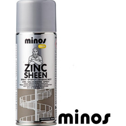 Minos Zinc Sheen Σπρέι Γαλβανισμού Ασημί 400ml