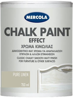 Mercola Chalk Paint Effect Χρώμα Κιμωλίας Λινάρι Pure Linen 750ml