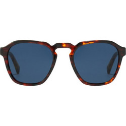 Hawkers Havana Dark Blue Ανδρικά Γυαλιά Ηλίου Τετράγωνα Κοκάλινα Μπλε με Μπλε Polarized Φακό