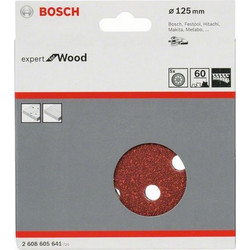 Bosch - Φύλλα λείανσης 125mm K60 - 5 τεμ. (2608605641)