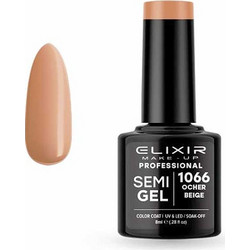 Elixir Semigel 1066 Ocher Beige Ημιμόνιμο Βερνίκι Νυχιών 8ml