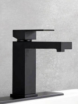 Karag Delos E02FA382-BL Black Mat Μπαταρία Νιπτήρος