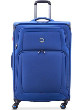 Delsey Optimax Lite Βαλίτσα Μεγάλη 80.5x51x33.5cm με 4 Ρόδες Μπλε