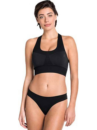 Odlo Seamless Αθλητικό Μπουστάκι με Μέτρια Στήριξη & Αφαιρούμενη Ενίσχυση Μαύρο 131431-15000