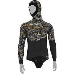 Epsealon Fusion Skin Σακάκι Κατάδυσης Ξυρισμένο Neoprene με Επιστήθιο για Ψαροντούφεκο 5mm