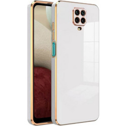 Bodycell Gold Plated Θήκη Σιλικόνης White (Xiaomi Redmi Note 9S / 9 Pro / 9 Pro Max)