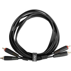 UDG U97001BL Ultimate Audio Cable RCA - RCA Μαύρο Ίσιο 1.5m
