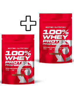 Scitec Nutrition 100% Whey Protein Professional 500g White Chocolate & Scitec Nutrition 100% Whey Protein Professional 500g Banana Custom Bundle