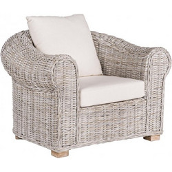 Kare Design Coba Πολυθρόνα Κήπου Rattan Γκρι 0671660
