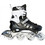 Αθλοπαιδιά Inline Αυξομειούμενα Rollers Μαύρα Λευκά 3K 2.10305