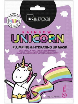 IDC Institute Rainbow Unicorn Plumping & Hydrating Sheet Μάσκα Χειλιών για Ενυδάτωση 10gr