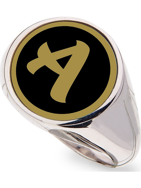 Personal Jewel Ανδρικό Δαχτυλίδι Σεβαλιέ Μονόγραμμα από Ασήμι 925 DK15.1.1PJ