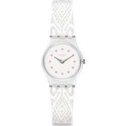 Swatch Dentellina Γυναικείο Ρολόι με Λευκό Καουτσούκ Λουράκι LK394