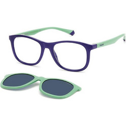 Polaroid Eyewear PLD8054CS RNBC3 Παιδικός Σκελετός Γυαλιών Οράσεως με Clip-On Κοκάλινος Άσπρος