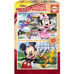 Παιδικό Puzzle Educa Disney Mickey & Friends 2x25 Κομμάτια