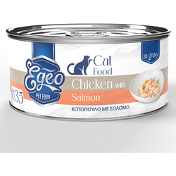 Egeo Pet Food Adult with Chicken & Salmon in Gravy 70gr
