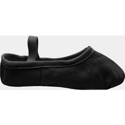 Go Dance Leather Ballet Full Sole Μπαλαρινάκια Ρυθμικής και Μπαλέτου σε Μαύρο Χρώμα