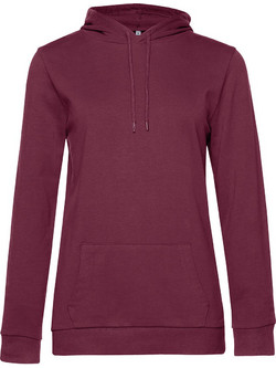 B & C French Terry WW04W Γυναικείο Φούτερ Wine