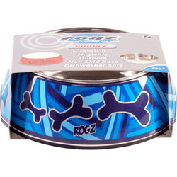 Rogz Bubble Dog Bowl Navy Zen 2-in-1 Medium 350ml