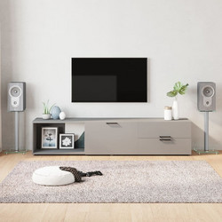 vidaXL 51809 Βάσεις Ηχείων Δαπέδου Silver