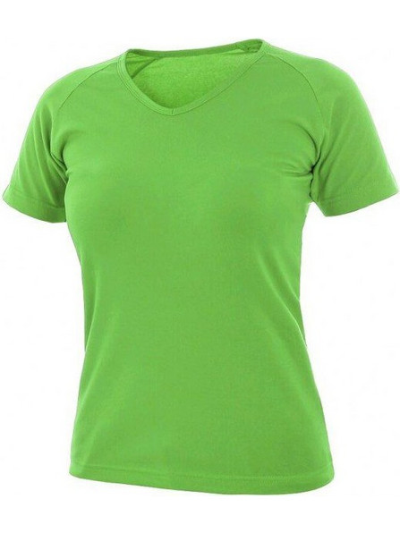 Μπλουζάκι T-shirt ELLA γυναικείο με λαιμόκοψη V πράσινο μήλο 95% βαμβάκι 5% ελαστάνη 180 g/m2 CXS