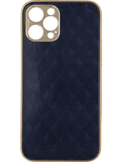 GKK Electroplate Glass Case Apple iPhone 12 Pro Max Cube Μπλε