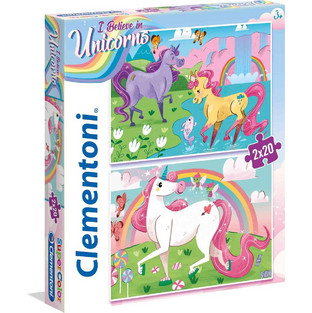 Παιδικό Puzzle Clementoni I Believe In Unicorns 2x20 Κομμάτια