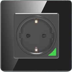 Avatto N-WOT10-EU-B Έξυπνη WiFi Χωνευτή Πρίζα Τοίχου (Μαύρη)