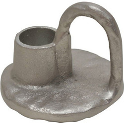 Κηροπήγιο Με Λαβή Jelicoe 422025 8x6cm Silver Eglo Αλουμίνιο