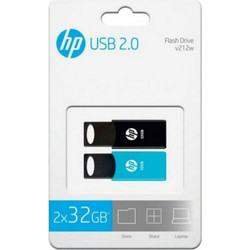 HP 212 32GB USB Stick 2.0 2-Pack με USB-A
