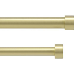 Umbra Διπλό Επεκτεινόμενο Κουρτινόξυλο Μεταλλικό Χρυσό Cappa Double Φ2,5 168-305 εκ
