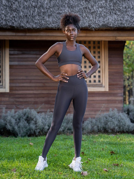 Lismina Extra High Waist Γυναικείο Κολάν Ψηλόμεσο Ανθρακί 260