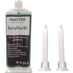 Maestro 600150 BumpRep-90 ΚΟΛΛΑ 2-ΣΥΣΤΑΤΙΚΩΝ ΕΠΙΣΚΕΥΗΣ ΠΛΑΣΤΙΚΩΝ, 90SEC, ΣΥΡΙΓΓΑ 50ML + 2 ΜΥΤΗ ΑΝΑΜ.SAVEMIX