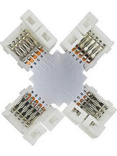 Ενωτικός σταυρός για led ταινία smd rgbw 10mm με τάση τροφοδοσίας 0-24V 3A - 145-73946