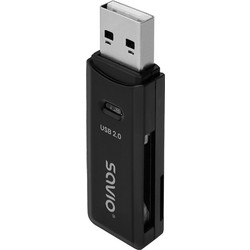 SAVIO AK-63 Card Reader USB-A 2.0 για SD / microSD