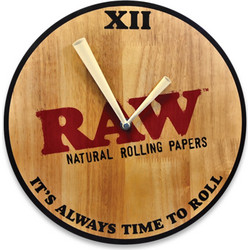 Raw Wooden Wall Clock