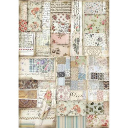 ΡΙΖΟΧΑΡΤΟ DECOUPAGE A4 PATCHWORK FEATHER 4439