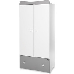 Ντουλάπα Lorelli Exclusive Δίφυλλη White/Stone Grey