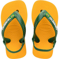 Havaianas Brasil Logo II Παιδικές Σαγιονάρες για Αγόρι Κίτρινες Πράσινες 4140577-2151